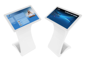 digital signage floor standing interactive touch kiosk